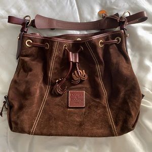Dooney & Bourke Suede Handbag with Drawstring